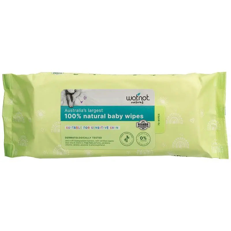Wotnot All Natural Baby Wipes 70 Pack