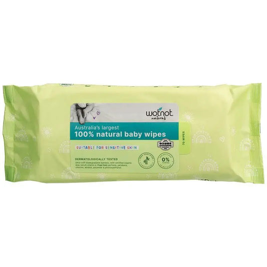 Wotnot All Natural Baby Wipes 70 Pack