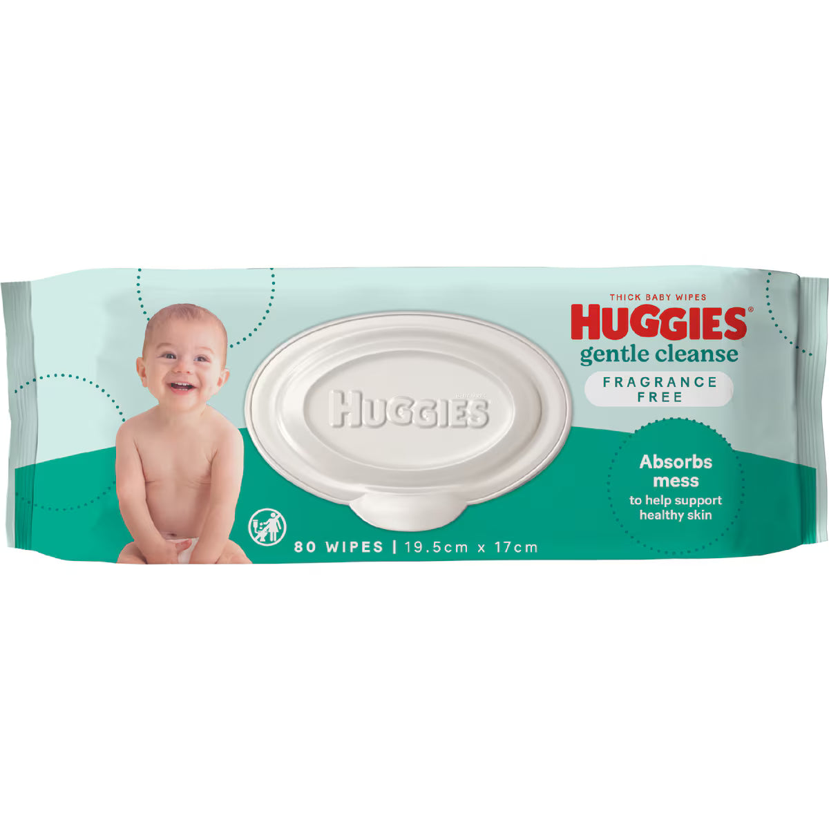 Huggies Fragrance Free Wipes 80 Pack