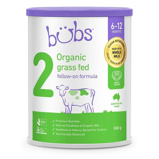 Bubs Organic GrassFed Follow-on Milk Formula 800g (2)