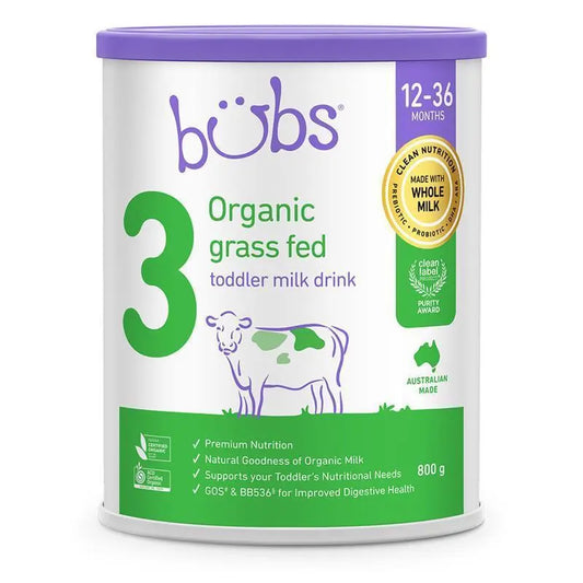 Bubs Organic Grass Fed Toddler Milk 800g (3)