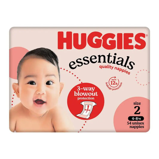 Huggies Essentials Size 2 4-8kg 54 Pack