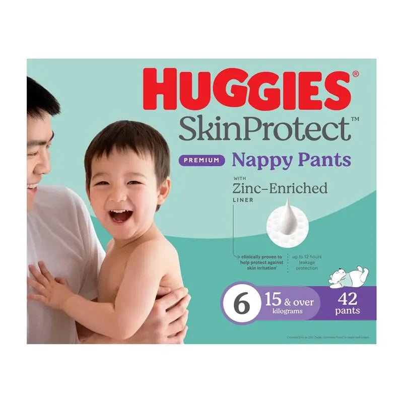 Huggies Skin Protect Nappies Size 6 (15 & over Kg) 42 Pack