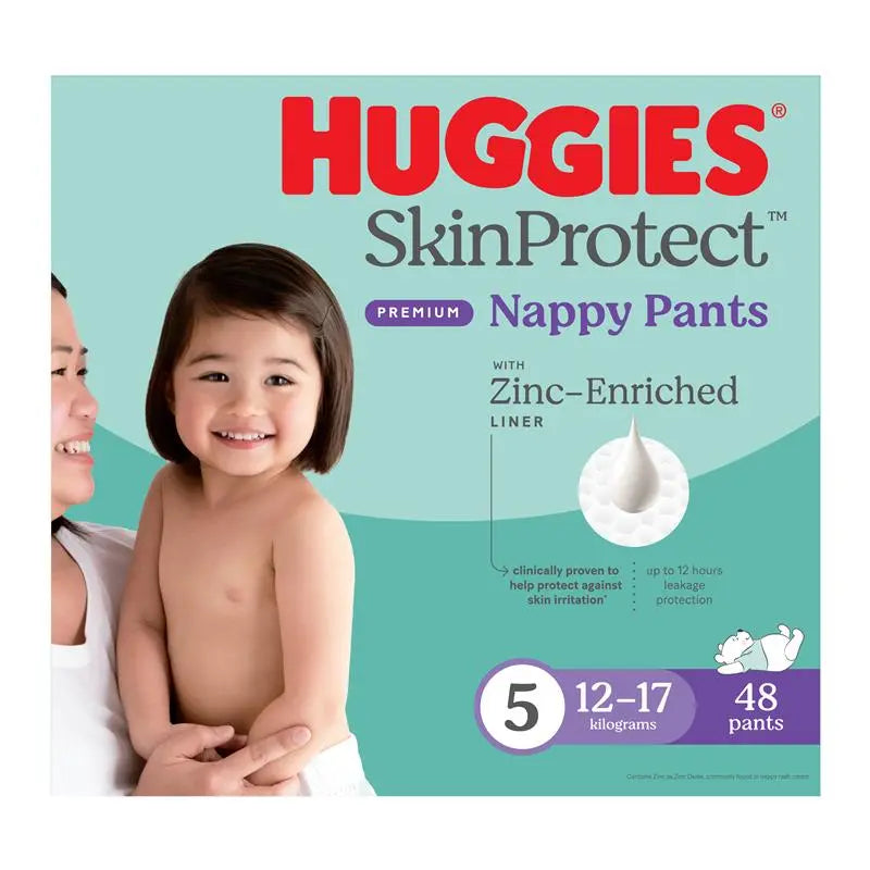Huggies Skin Protect Nappies Size 5 (12-17 Kg) 48 Pack