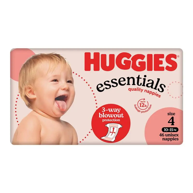 Huggies Essentials Size 4 10-15kg 46 Pack