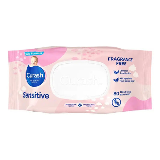 Curash Babycare Fragrance Free Wipes 80 Pack