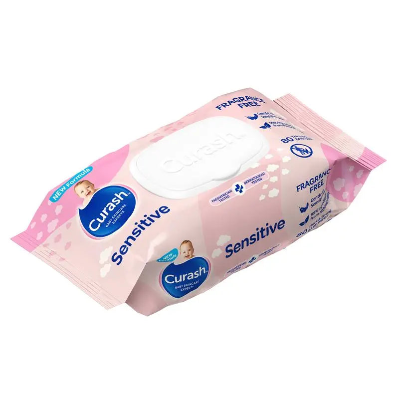 Curash Babycare Fragrance Free Wipes 80 Pack