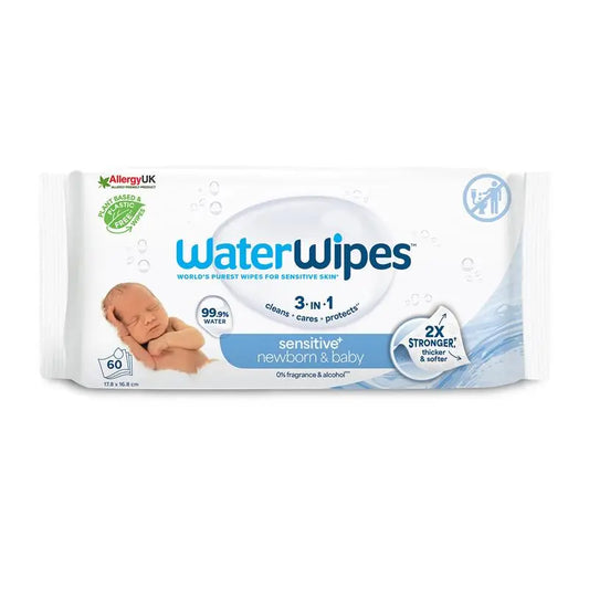 WaterWipes Baby & Newborn Sensitive Wipes 60 Pack